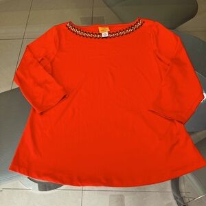Ruby Rd. orange top size Medium Petite